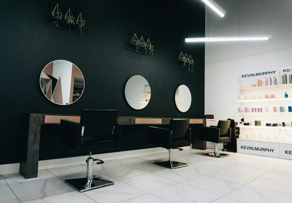 Barber cutting a client's hair