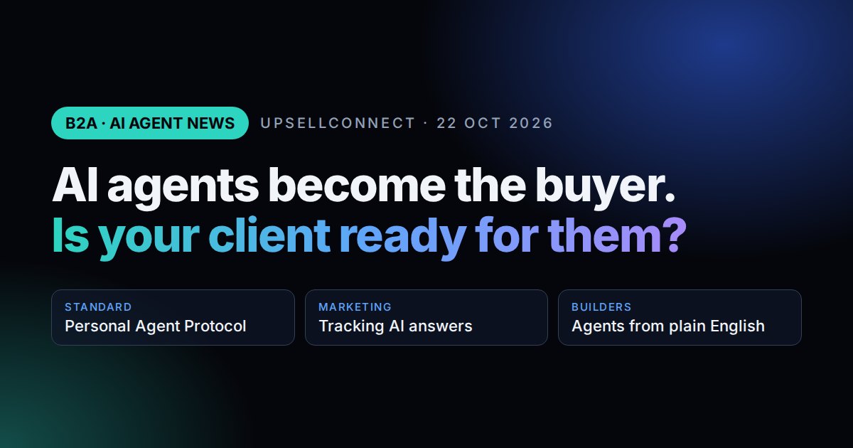 Cover: AI agents become the buyer, four October 2026 launches explained