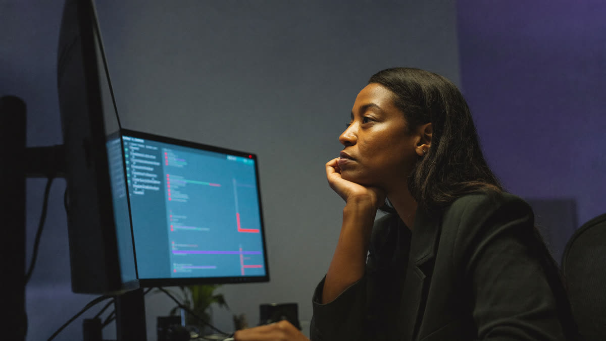 A founder builds an AI agent workflow on a computer screen