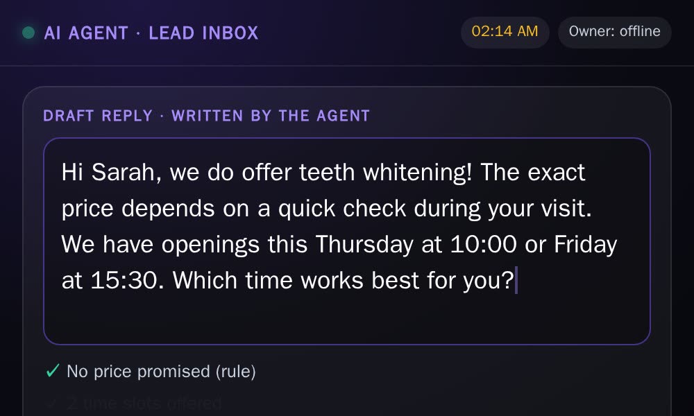 Real screen recording of an AI agent at work