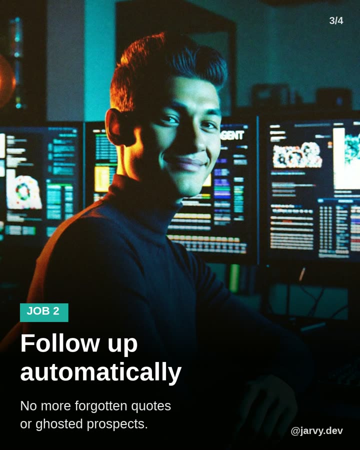 Slide: Job 2, follow up automatically