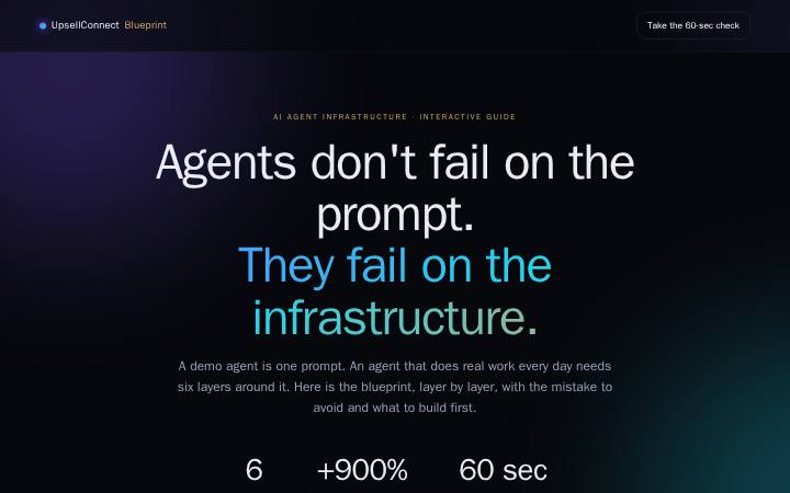 AI agent infrastructure blueprint