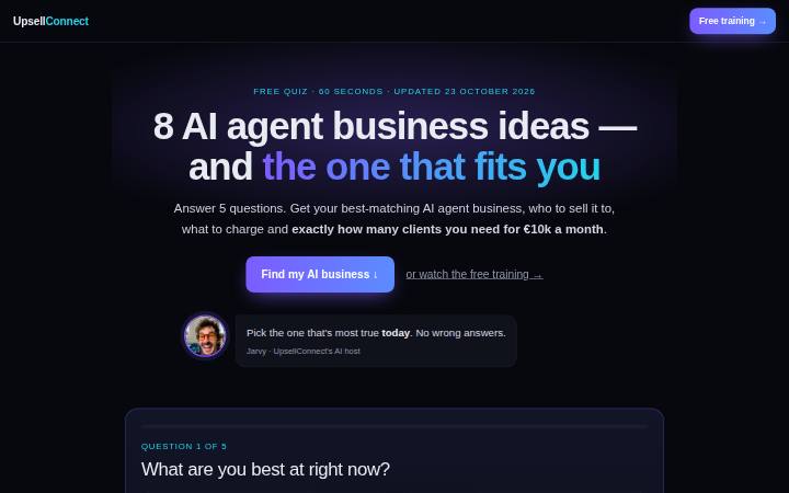 AI agent business ideas quiz