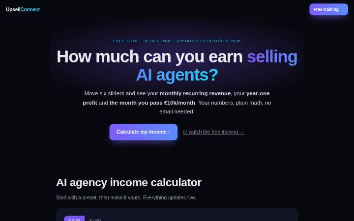 AI agency income calculator