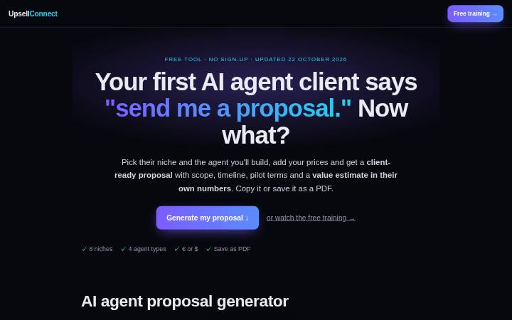 AI agent proposal generator