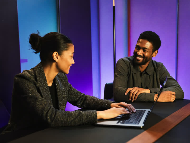 Agency founder showing a client their own branded AI agent setup